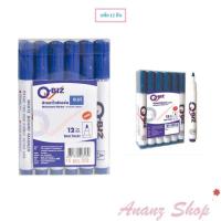 ราคา ปากกาไวท์บอร์ด ปากกาเขียนกระดาน White board pen สีน้ำเงิน แพ็ค 12 ด้าม Q-BIZ (7162067895)