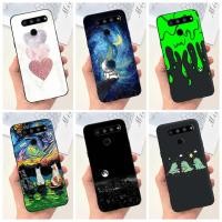 ราคา เคสโทรศัพท์มือถือ ซิลิโคน กันกระแทก ลายเพ้นท์น่ารัก สีดํา สําหรับ LG V50 ThinQ 5G LG V50 ThinQ 5G LM-V500EM (24555480786)