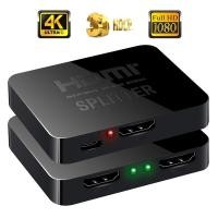 ราคา Hdmi 1 in 2 Out Splitter 4k Splitter4K HDMI Splitter Full HD 1080p วิดีโอ HDMI Switch Switcher 1X2 แยก 1 ใน 2 Out Amplifier Dual Display (25729837473)