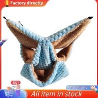 ราคา สัตว์ขนาดเล็กเปลญวน, Ferret Sugar Glider Triple Bunky Bed Cage Warm Plush Hanging Hammock Bed Hideout สําหรับหนูแฮมสเตอร์สีฟ้า (24044726095)