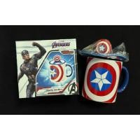 ราคา [สินค้าพรีเมี่ยม 7-11 พร้อมส่ง] แก้วมัคแอดเวนเจอร์ Captain America มีฝาปิด (40560512819)