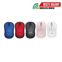 ราคา เมาส์ไร้สายแบบไร้เสียงคลิก Logitech M221 Silent Wireless Mouse (22458263080)