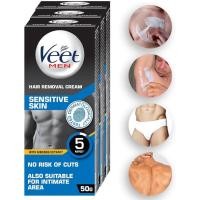 ราคา Veet Hair Removal Cream for Men, Sensitive Skin, 50g ครีมกำจัดขน (53706304499)