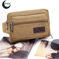 ราคา APPEAR กระเป๋าสะพายข้างเข็มขัดเก็บของวินเทจผ้าใบกระเป๋า Messenger (54964571637)
