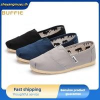 ราคา ของแท้ 100% TOMS รองเท้าผ้าใบลําลอง ส้นแบน สีดํา สไตล์คลาสสิก สําหรับผู้ชาย ผู้หญิง ไซซ์ 35-45 (48610670269)