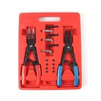ราคา 2-Piece Retaining Ring Pliers Set 10 inch Circlip Pliers Pliers Tool Set Terminal Circlip Case Colo (42326638534)