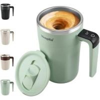 ราคา มองดิโอ แก้วกาแฟคนเองพร้อมแสดงอุณหภูมิ ฟาเรนไฮต์ แก้วกวนแบบชาร์จไฟได้ ถ้วยกวนอัตโนมัติพร้อมฝาปิด สําหรับกาแฟ นม และเครื่องดื่มอื่นๆ สีเขีย (52064566783)
