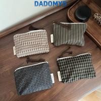 ราคา DADOMYD ดาโดม กระเป๋าสตางค์กระเป๋าแต่งหน้า,ผ้าฝ้ายสไตล์เกาหลีกระเป๋าใส่เหรียญ,แฟชั่นวินเทจลายสก็อตซิปถุงเก็บมินิกระเป๋าซิป (56364991033)