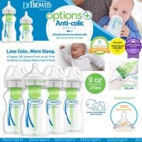 ราคา AiiZ ขวดนม Dr. Browns ลดโคลิค 8oz รุ่น Options+ Wide-Neck Baby Bottle dr. brown anti colic ขาว คอกว้าง (11722964524)