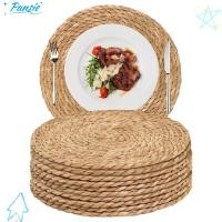 ราคา เสื่อฉนวนกันความร้อน กระทะ, แผ่นรองจานหวายทอมือกันลื่นทรงกลม, เสื่อโต๊ะทอธรรมชาติทนความร้อนถักฟางตกแต่งบ้าน (48264179173)