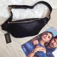 ราคา กระเป๋า คาดอก คาดเอว Guess หนัง สีดำ สวยมากกของแท้ (1650137235)
