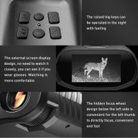 ราคา LocalCamera-TH COMETX APL-NV009 4K HD Night Vision Goggles กล้องส่องทางไกลดิจิตอล 1080P 5X Optical Zoom การดู 984ft/300M ในที่มืดพร้อมหน้าจอ LCD ขนาด 3 นิ้วรองรับการบันทึกวิดีโอภาพสำหรับนกสีดำ (439236
