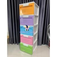 ราคา ตู้ลิ้นชัก ตู้เก็บของ ตู้พลาสติกสีเรนโบว์ขาว มี3-5 ชั้น (27252949600)