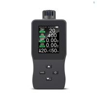 ราคา Air Quality Monitor Indoor Air Quality Tester HCHO/CO2/TVOC/PM2.5/Temp/Hummidity Air Quality Detector ความแม่นยําสูง Sensor สมาร์ท Air Quality Monitor พร้อม Backlight หน้าจอ Officialdeh (27233757695)