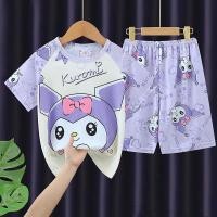 ราคา ราคาไม่แพงเด็กชุดนอนเด็กแขนสั้นคอกลมชุดนอน น่ารัก หมีพูห์สาวชุดนอนสําหรับ 8 - 9 ปี (54402586441)