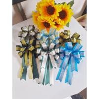 ราคา โบว์ติดของขวัญ โบว์ติดกระเช้า โบว์ติดของขวัญสีทองขนาด10*15" (18776768798)