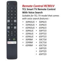 ราคา 50P6US 55P6US 65P6US ใหม่ RC901V FMR6 เสียงสําหรับ TCL android TV รีโมทคอนโทรล 50P65US 55P65US 65P65US 50P8M 55P8M 65P8M (56860137625)
