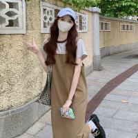 ราคา พร้อมส่งเสื้อยืดแขนสั้นลายทาง+เอี๊ยมกระโปรง ชุดหมี ชุดเอี๊ยม เอี้ยมขายาว เอี๊ยมกางเกง เอี๊ยมกระโปรง ชุดคลุมท้อง (20311250549)