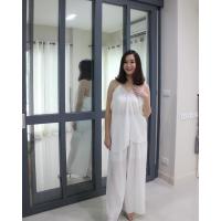 ราคา ชุดเซทสายเดี่ยวผ้าชีฟองอัดพลีททรงสวย (7226771985)