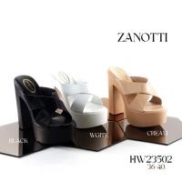 ราคา ดำ/ขาว รองเท้าส้นหนา สูง 5 นิ้ว เสริมหน้า 2 นิ้ว คาดสายไขว้ แบบสวม น้ำหนักเบา (24985835371)