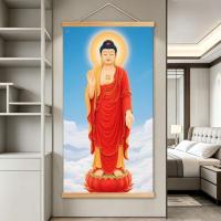 ราคา ศากยมุนีพระพุทธรูปไม้เนื้อแข็งแขวนเลื่อนภาพวาดรูปปั้นพระพุทธรูปแขวนภาพวาดครัวเรือนห้องนั่งเล่นทางเข้าเซนภาพวาดตกแต่งเจาะฟรี 2026 @ (57963861050)