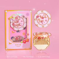 ราคา กระจกจีนโบราณ กระจกแต่งหน้าพร้อมหวี สไตล์จีนโบราณ กระจกแต่งหน้าพับได้ กระจกโลหะผสมสองด้าน ชุดหวีกระจกแบบพกพา (45056078542)