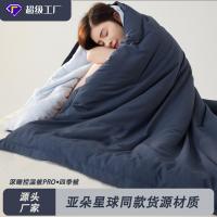 ราคา Thermoregulating Deep Sleep Blanket PRO Winter quilt, double-layer, solid color, ultra-soft, machine washable comforter (48963792931)