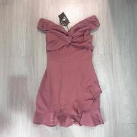ราคา (ส่งต่อมือ1 ห้อยป้าย)เดรสสั้นออกงานS -Lady Ribbon (26770990890)