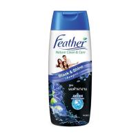 ราคา แฟซ่า แชมพูเนเจอร์คลีนแอนด์แคร์สูตรผมดำเงางาม Feather Black & Shine Shampoo 340ml. (44230405980)