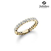ราคา Jubilee Diamond แหวนเพชร Hexagon Harmonious Band Ring เพชรน้ำ 99 เพชรแท้ (50661932357)