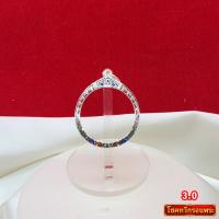 ราคา กรอบพระเงินแท้ 95% กรอบเงินทรงกลม ลงยาเต็มหน้า ขนาด 3.0 ซม. (51165205253)