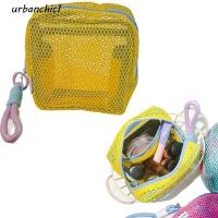 ราคา URBANCHIC กระเป๋าซิปตาข่าย, กระเป๋าแต่งหน้าแบบพกพาน้ําหนักเบา, คละสี Wear-proof โปร่งใสนํากลับมาใช้ใหม่ได้ Square Toiletry Bag ลิปสติก (42859283059)