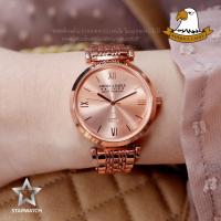 ราคา AMERICA EAGLE นาฬิกาข้อมือผู้หญิง สายสแตนเลส รุ่น AE110L – PINKGOLD/PINKGOLD (4997271591)