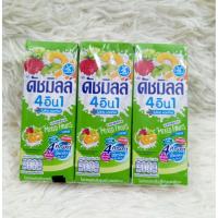 ราคา ดัชมิลล์ 4 in 1 Mixed Fruits นมเปรี้ยว UHT ขนาด 165 ml. เซต 3 กล่อง (41610641289)