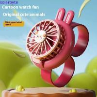 ราคา SOLARBYTE Mini Kids Wearable Fan, Handheld Mini Fan Soft Cartoon Watch Design Fan, Creative Watch Toy USB ชาร์จ 3 ความเร็วพัดลมนาฬิกาน่ารักเด็ก (56562794223)