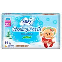 ราคา โซฟีคูลลิ่งเฟรชผ้าอนามัยแบบสลิมมีปีก 23ซม. 14ชิ้น Sofy Cooling Fresh Sanitary Slim Wing 23cm. 14pcs. [8851111153053] (28145481824)