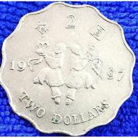 ราคา เหรียญ​ฮ่องกง​ Hong​ Kong, 2 Dollars, (รุ่น​พิเศษ​ฉลองคืนสู่จีนแผ่นดิน​แม่), #​2690, ใช้แล้ว (19073018086)