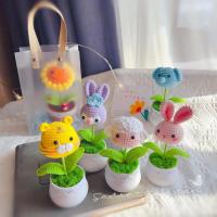 ราคา ผลิตภัณฑ์สําเร็จรูป มือ-ถักขนสัตว์กระถางต้นไม้ตกแต่งโต๊ะของขวัญวันครูตุ๊กตาราศีดอกทานตะวัน 26.19 (54010769961)