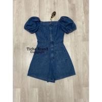 ราคา จั๊มสูทยีนส์ขาสั้น งานป้าย S M L XL 2xl 3xl 4xl (11764352684)