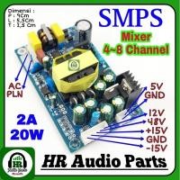 ราคา SMPS PSU Mixer Universal 4 Channel 8 Channel พาวเวอร์ซัพพลาย PM-122I 4-8 Channel (23168159396)