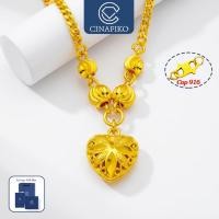 ราคา แสตมป์ 916 สร้อยคอจี้หัวใจ CINAFIKO วัสดุไทเทเนียมชุบทองเหมาะสําหรับผู้หญิงเหมาะสําหรับสวมใส่ทุกวันพร้อมกล่องและไม่จางหายป้องกันสนิมยาว (55564633995)