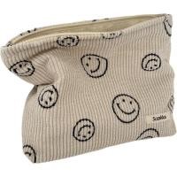 ราคา CosmeticBagsforWomen-CorduroyCosmeticBagAesPuressSmileDotsMakeupOrganizerStorageMakeupBagGirlsCaseBags(A-Beige) IPVT (54514862346)
