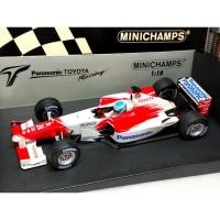ราคา โมเดลรถ โมเดลรถแข่ง ฟอร์มูล่าวัน Formula1 F1 1/18 * มือสอง * Panasonic Toyota Racing TF102 model car 1:18 Minichamps ราค (46809501319)