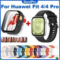ราคา 【กรณี + สายรัด】สายซิลิโคน For Huawei Watch Fit 4/4 Pro กรณี ,For Huawei Watch fit 4 Pro PC Case Huawei Watch Fit 4 สาย (55314441603)