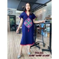 ราคา เดรสผ้าฝ้ายพื้นเมืองเชียงใหม่ (5362971642)