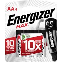 ราคา ถ่านอัลคาไลน์ Energizer Max AA แพ็ก 4 ENERGIZER ALKALINE MAX E91 BP4 AA (51203955330)