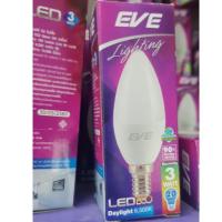 ราคา EVE หลอดจำปา E14 ขั้วเล็ก แอลอีดี LED ECO CANDLE LED แสงขาวและส้ม ขั้วเกลียวเล็ก (1698658843)