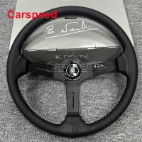 ราคา 14 นิ้ว 350 มม.Nardi รถ Racing พวงมาลัย ND หนังสีขาว Stitch พวงมาลัยอุปกรณ์เสริมอัตโนมัติ (28645267275)