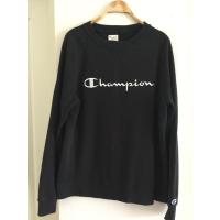 ราคา เสื้อ sweater คอกลมแบรนด์ Champion สีดำ มือสอง (29443663258)