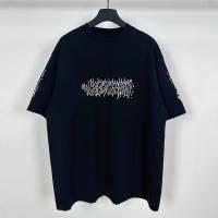 ราคา 8HGV 2015 BLCE 2023New flame letter print short sleeve shirt T Shirt OS Loose fit, unisex style T Shirt (27395096547)